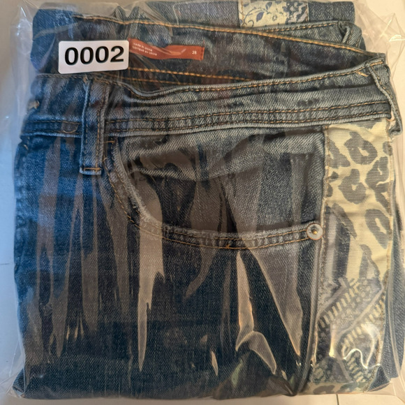 Pilcro Anthropologie Jeans Blue Slim Boyfriend Cropped Trendy The Letterpress - Picture 11 of 11